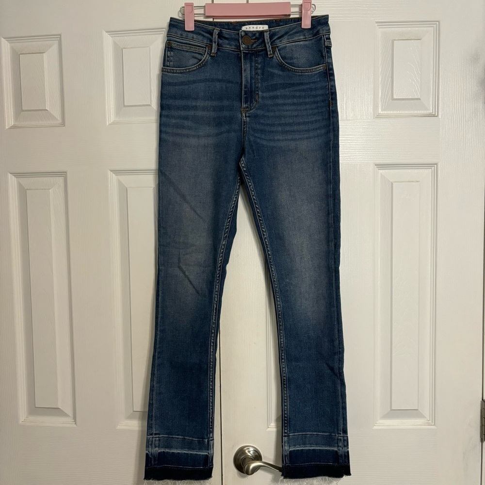 Sandro Paris Dark Wash Jeans - Picture 2 of 9